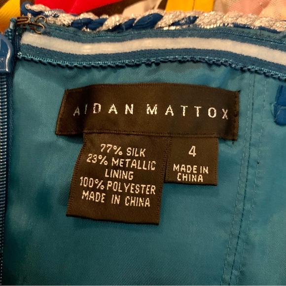 Aidan Mattox silk strapless maxi - Picture 6 of 6